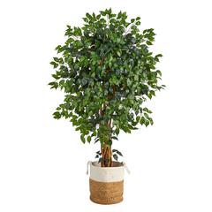 5.Palace Ficus Artificial Tree with in Handmade Natural Jute and Cotton Planter