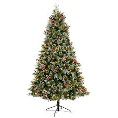 7.5ft. Snow Tipped Aspen Spruce Pre-Lit Christmas Tree with 450 LED lights