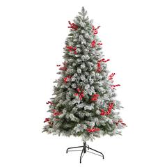 6ft. Snow Tipped Norwegian Christmas Tree with LED Lights