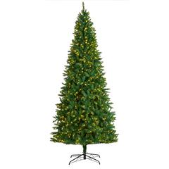 Green Valley Fir Artificial Christmas Tree with 800 Clear LED Lights