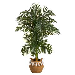 5ft. Artificial Double Stalk Golden Cane Palm Tree