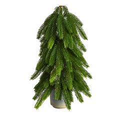 17in. Christmas Pine Artificial Tree in Decorative Planter