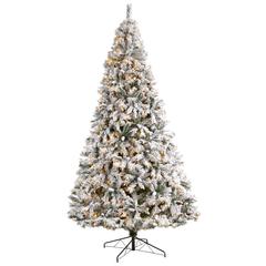 Flocked White River Mountain Pine Artificial Christmas Tree