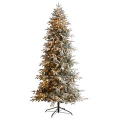 Flocked Manchester Spruce Artificial Christmas Tree with 550 Lights