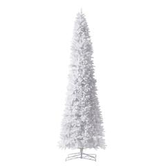 13ft. Slim White Artificial Christmas Tree with 1350 Warm White LED Lights