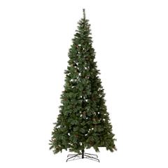11ft. White Mountain Pine Artificial Christmas Tree with 1050 Clear LED Lights