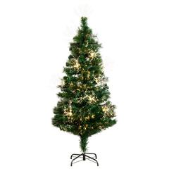 Pre-Lit Fiber Optic Artificial Christmas Tree with 146 Warm White LED Lights