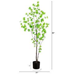 5ft. Artificial Minimalist Enkianthus Tree