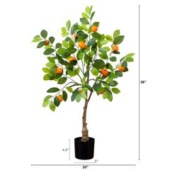 3ft. Artificial Tangerine Tree