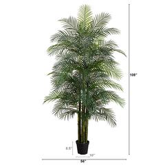 9ft. UV Resistant Artificial Areca Palm Tree (Indoor/Outdoor)