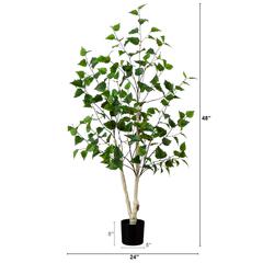 4ft. Artificial Birch Tree with Real Touch Leaves