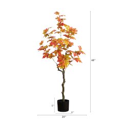 4ft. Autumn Maple Artificial Fall Tree
