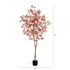 6ft. Autumn Japanese Maple Artificial Fall Tree