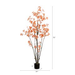 6ft. Autumn Pieris Artificial Fall Tree