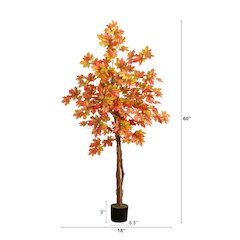 5ft. Autumn Deluxe Maple Artificial Fall Tree
