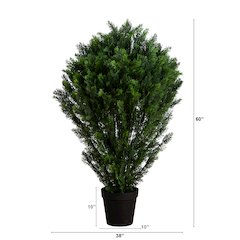 5ft. Artificial Cedar Bush UV Resistant (Indoor/Outdoor)