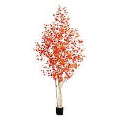 9ft. Autumn Birch Artificial Fall Tree