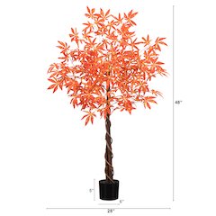 4ft. Autumn Vibrant Maple Artificial Fall Tree