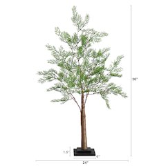 3ft. Lighted Artificial Cypress Tree with 120 Warm White LED Lights