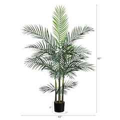 5ft. UV Resistant Artificial Areca Palm Tree (Indoor/Outdoor)