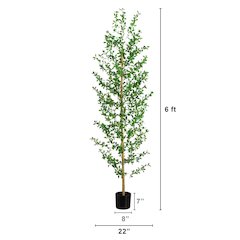 6ft. Artificial Shady Lady Black Olive Tree