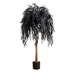 4ft. Artificial Halloween Black Willow Tree