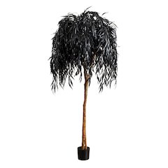 6ft. Artificial Halloween Black Willow Tree