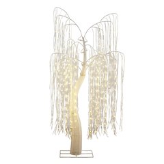 7ft. Pre-Lit Artificial White Willow Tree with 400 Cool White LED Light