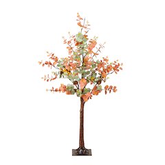4ft. Pre-Lit Autumn Eucalyptus Artificial Fall Tree with Pinecones, Berries