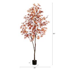7ft. Autumn Japanese Maple Artificial Fall Tree