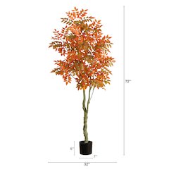 6ft. Autumn Sumac Artificial Fall Tree