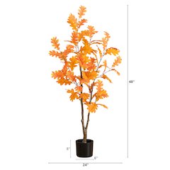 4ft. Artificial Autumn Oak Tree