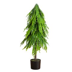 3ft. Artificial Real Touch Down Swept Norfolk Pine Tree with Natural Look