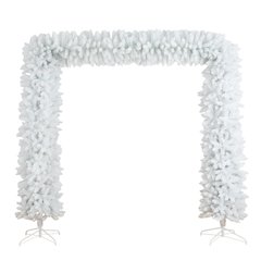 8ft. Artificial Holiday White Christmas Pine Archway