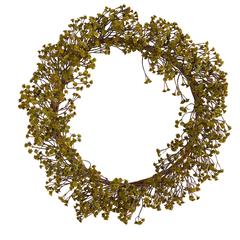 20in. Autumn Gypsophila Artificial Wreath