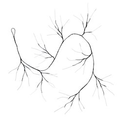 6.5ft. Pre-Lit Artificial Halloween Black Twig Garland with 48 Purple LED Lights