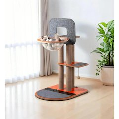 Purr and Play Kitty Basketball Hoop with Scratcher