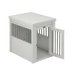 ECOFLEX® Dog Crate End Table - Antique White Small