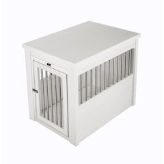 ECOFLEX® Dog Crate End Table - Antique White Medium
