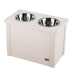ECOFLEX® Piedmont 2-Bowl Diner with Sliding Lid Storage Bin -Antique White