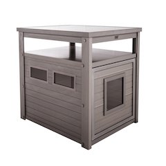 ECOFLEX® Jumbo Litter Box Cover End Table - Grey
