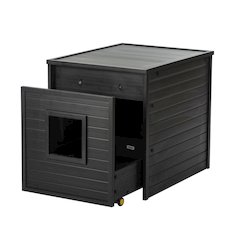 ECOFLEX Freedom Litter Loo End Table with Pull Out Drawer for Easy Clean