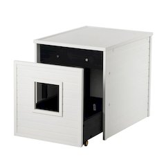 ECOFLEX Freedom Litter Loo End Table with Pull Out Drawer for Easy Clean