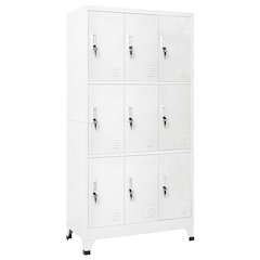 Locker Cabinet Gray Steel 35.4x17.7x70.9 in Locker Cabinet