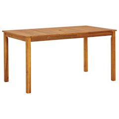 Garden Table Varied wood tones Solid Acacia Wood Medium Durable