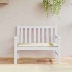 Garden Bench Cushion Cream Oxford fabric (100% polyester), Foam fiber