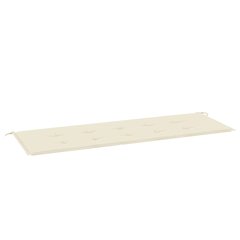 Garden Bench Cushion Cream Oxford fabric 59.1 x 19.7 x 1.6 in