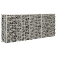 vidaXL Gabion Basket Galvanised Steel 33.5"x11.8"x78.7", 142359