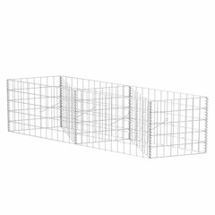 vidaXL Gabion Basket Galvanised Steel 47.2"x11.8"x19.7", 142540