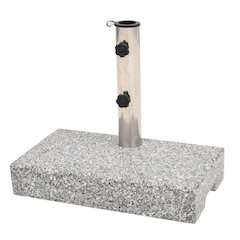Parasol Base Grey Granite Medium Heavy Weight Endurance